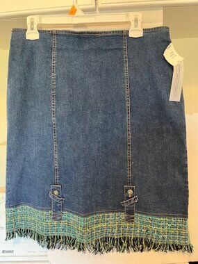 Nancy Bolen jeans skirt.